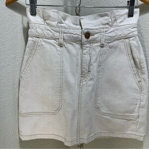 Free People Cotton-Linen Skirt